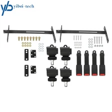 Steel 61in Retractable Golf Cart Seat Belts Kit For EZGO TXT Yamaha Club Car