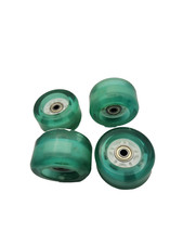 Green Urethane Skate Wheels w/pre-installed Bearings-82a