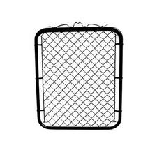 Black Coated Chain Link Fence Gate 48-inch Overall Height by 32-inch Frame Wi...