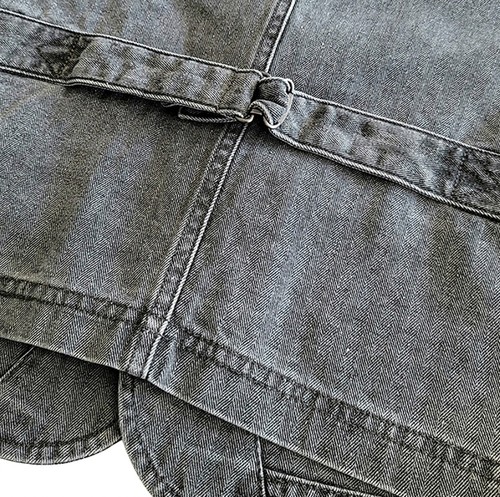 Men's Work Vest Vintage Casual Jacket Slim Waistcoat Cotton Coat Top Gray - Picture 10 of 11
