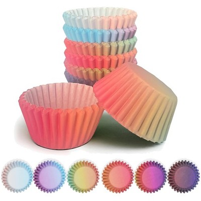 300 Mini Muffinförmchen in 6 Verlauf-Designs - Lebensmittelqualität & Ofensicher