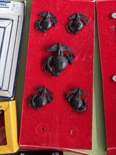 Marine Corp USMC Insignia Lot Meyer & Officer’s Equipment Co. EGAs & Medals