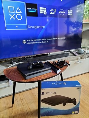 Sony PlayStation 4 Slim 500GB, PS4  CUH-2016A Controller + OVP  top Zustand   
