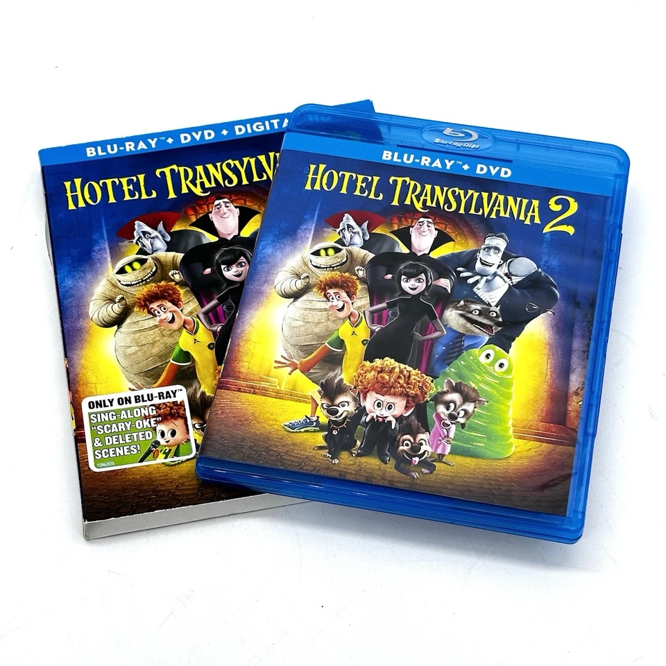 Hotel Transylvania 2 Blu-ray, DVD, Digital HD VGC 2015 w/Slipcover TESTED - Image 3 of 4