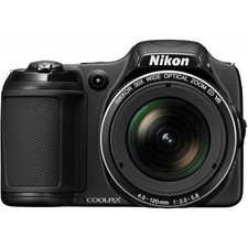 Nikon COOLPIX L820 Digital Camera, 30x Optical Zoom, 16.0MP, Black, L820BK