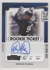 2021 Panini Contenders Rookie Ticket Variation A Estevan Florial #134 Auto 3l7