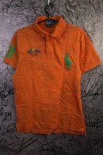 Polo Ralph Lauren Yacht Club Orange Solid Cotton Short Sleeve Polo Shirt Size L