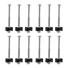 2X Trampoline Screws Kits, 12Pcs Galvanized Steel Trampoline Screws Fixing7872