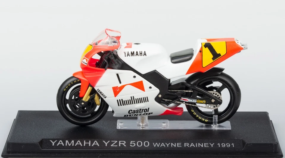 Yamaha YZR500 Scala 1:24 Wayne Rainey 1991 Modellino World Champion Classe 500 - Immagine 2 di 4