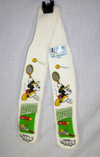 NOS Vtg Walt Disney Productions Tube Socks Mickey Mouse Playing Tennis 20" L