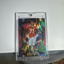 2025 Panini Select #8 - Josh Simmons - Rookie Red and Black Shock (RC)