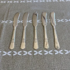 Court Silver Plate Butter Knife Spreader (set of 5) 1939