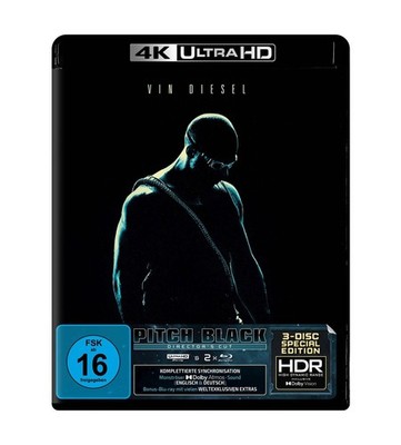 Pitch Black (Director's Cut)   3-Disc-Special-Editi (4K UHD Blu-ray) (UK IMPORT)