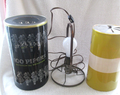 Seagrams 100 Pipers Scotch ~10.5'' Tall Rotating Motion Shadow Lamp / Working!!!!