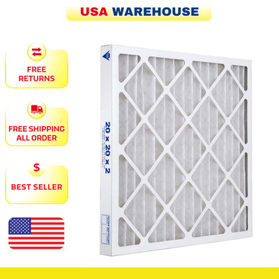 20x20x2 Inch Contractor Pleated Air Filter FPR 7 Merv 8 Replacement Hvac Furnace