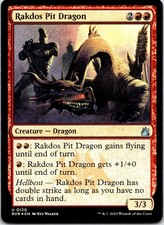 Rakdos Pit Dragon U Foil RVR Ravnica Remastered 120 NM