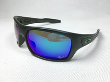 OAKLEY Turbine Sunglasses Polished Black/Prizm Deep Water Blue OO9263-15 NEW .