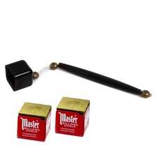 Deluxe Chalk Stick Holder Pocket Chalker Pool/ Billiard Cue Accessory w/ Two
