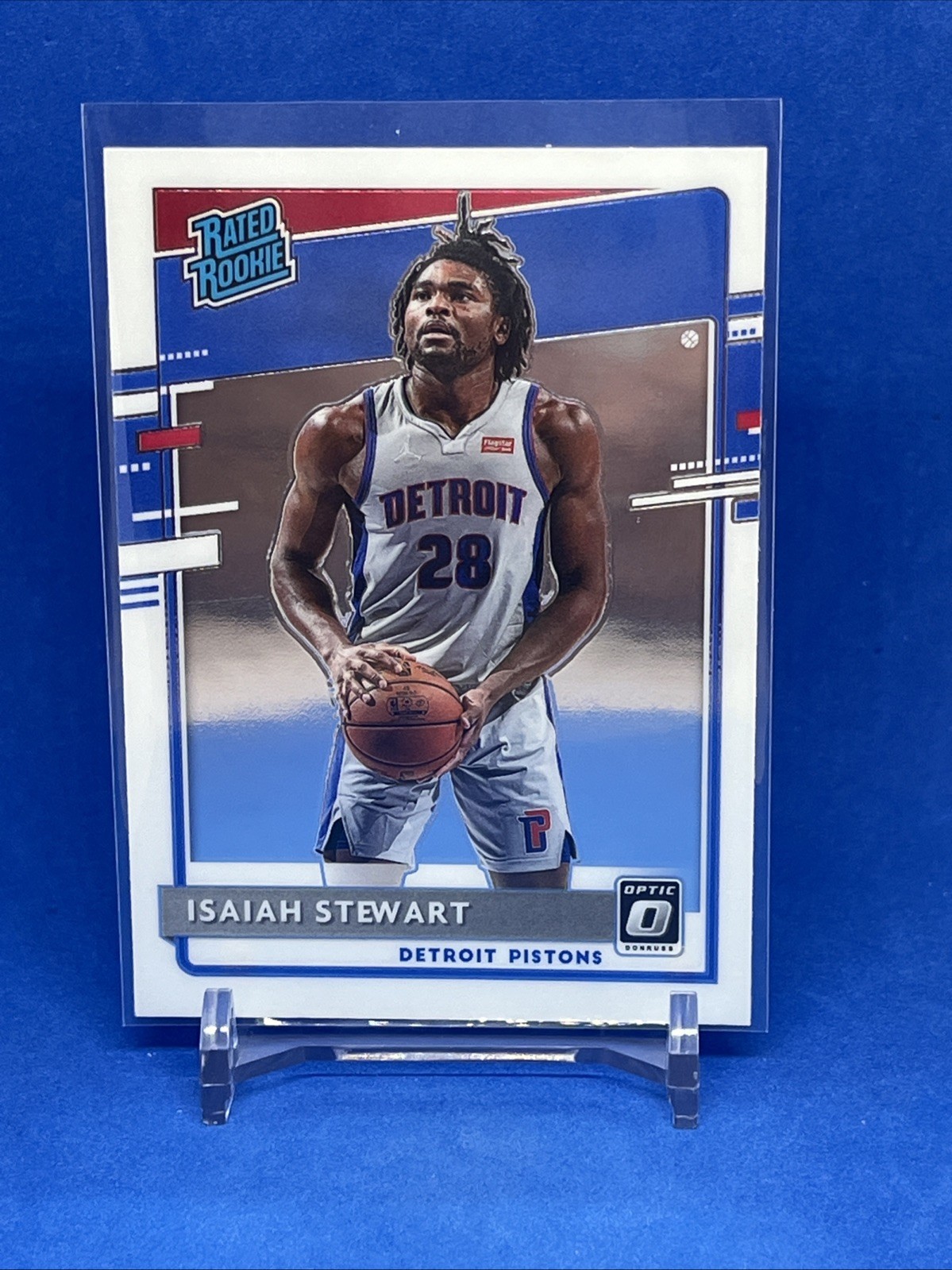 2020-21 Panini Donruss Optic #166 Isaiah Stewart Rated Rookie RC Detroit Pistons