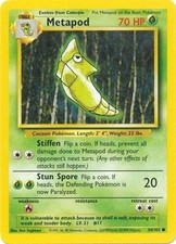 Metapod 54/102 Base Set Pokemon