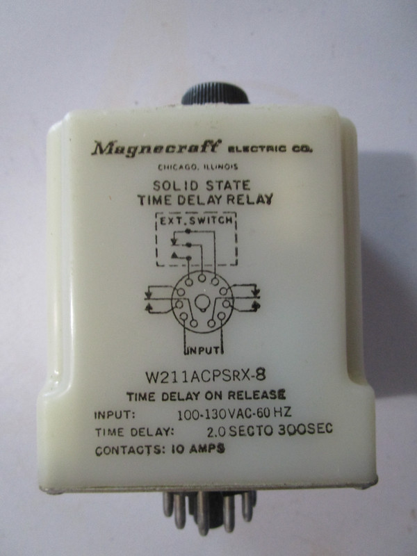 Magnecraft Electric Company Solid State Time Delay Relay W211APSRX-8