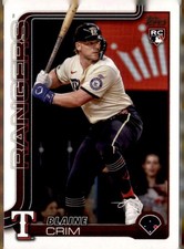 2025 Topps Update Series - Blaine Crim #US205 (RC)