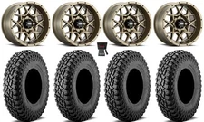 ITP Hurricane 15" Wheels Bronze 35" Incursion A/T Tires KawasakiTeryxMule