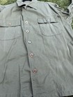 Vintage 40s US Army HBT Jacket Shirt Large WW2 Herringbone HBT — photo 1