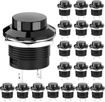 Momentary Push Button Switch Mini No Lock Round Switch AC 250V / 3A AC 125V /6A