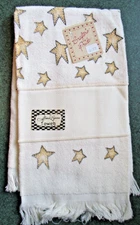 Crafter's Pride Alma Lynne Counted Cross Stitch Towel 14 Count - Stars
