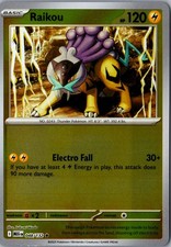 Raikou Reverse Holo 048/132 Rare MEG ME01: Mega Evolution LP Pokemon Card