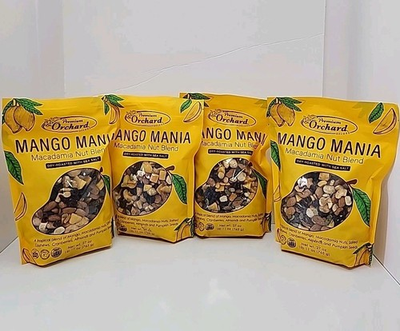 #ad 4 PACK Premium Orchard Mango Macadamia Nut Blend Dry Roasted Sea Salt 27oz Each $79.97