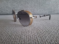 Balmain Round Sunglasses Model BPS-111B-60 Palladium Gold With Gray Lns 60-16