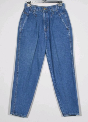 #ad #ad Mom Jeans Acid Wash Vintage Chic High Rise Pleated Size 12 $19.00
