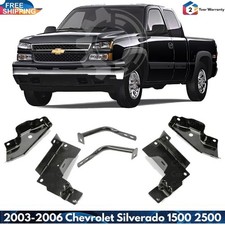 Front Bumper Brackets Set of 6 For 2003-2006 Chevrolet Silverado 1500 2500