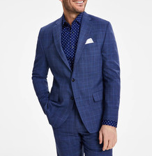 Michael Kors Men's Classic-Fit Stretch Wool-Blend Suit Jacket MSRP 450