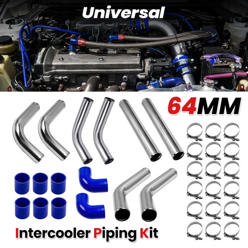 Polishing Finished 2.5 Inch Aluminum Piping Turbo Intercooler Pipe Kit Polished - Picture 8 of 20