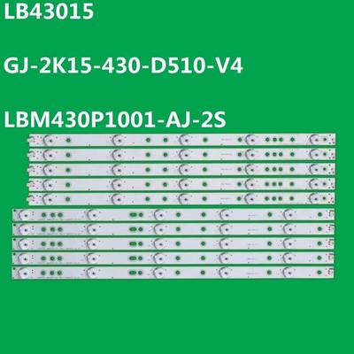 10)LED-Streifen Leisten für GJ-2K16-430-D510-V4 LB43101 LB43015 LBM420P1001-DM-2