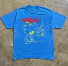 T-shirt blu The Yardbirds Band Roger The Engineer taglia intera S-5XL
