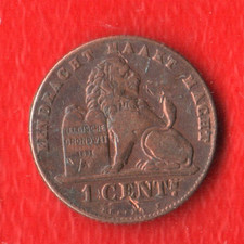 BELGIUN 1 CENTIMO 1912