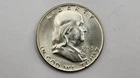 AU 1953 D US ½ Dollar Silver Coin - Franklin Half Dollar - KM#199