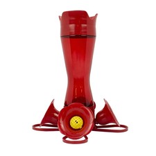 Red Hummingbird Feeder - Pinch Waist Design for Easy Feeding - Humming bird F...