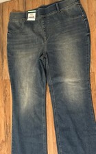 Terra  Sky 2X Jeans Pull On Boot Cut Stretch 20W 22W New Tags High Rise Soft