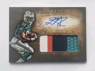 2012 Topps Inception LAMAR MILLER /75 Rookie Patch Auto 4 Color! RPA Card AJP-LM