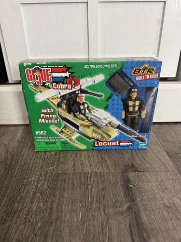 GI Joe vs Cobra Locust with Firing Missile Building Set 2003 New Sealed