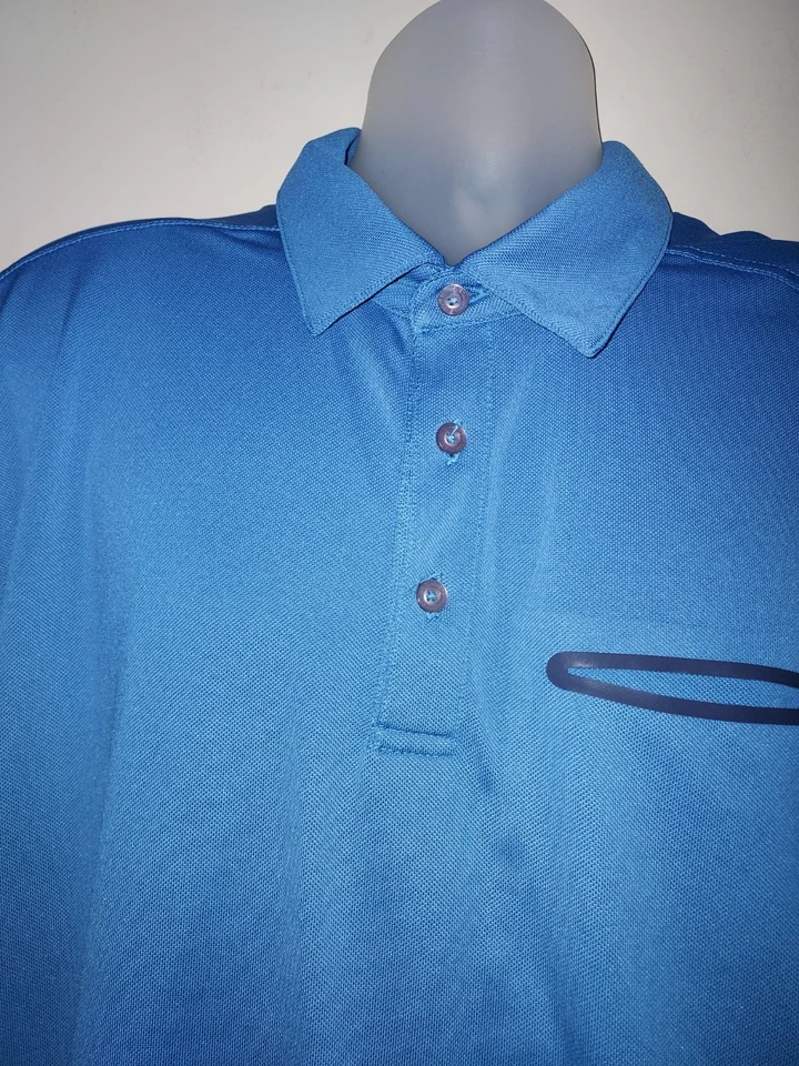 Polo de golf Skecher para hombre XL manga corta rendimiento atlético azul Foto 3 de 4