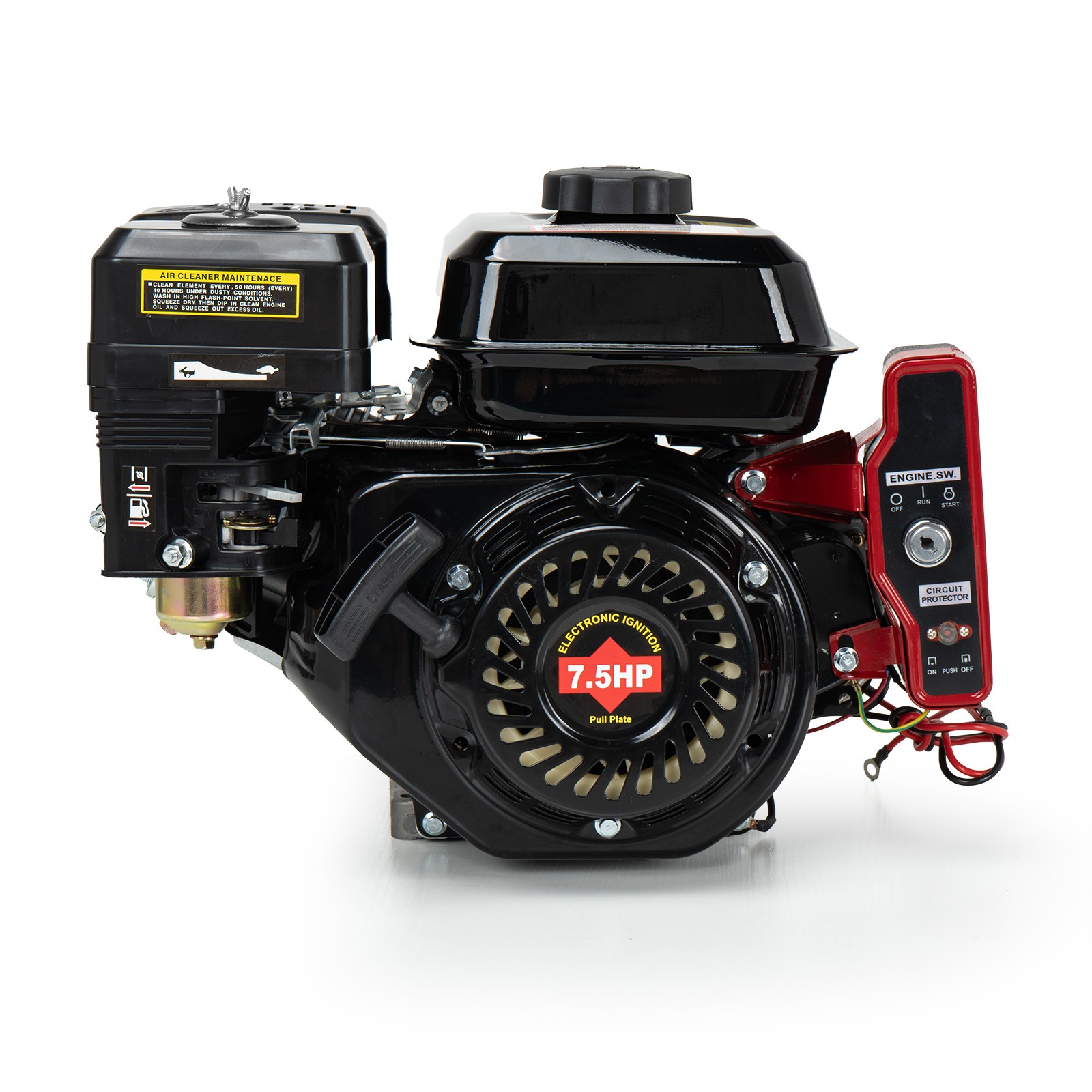 Electric Start Horizontal Engine 4-Stroke 212CC Go Kart Gas Engine Motor 7.5HP~