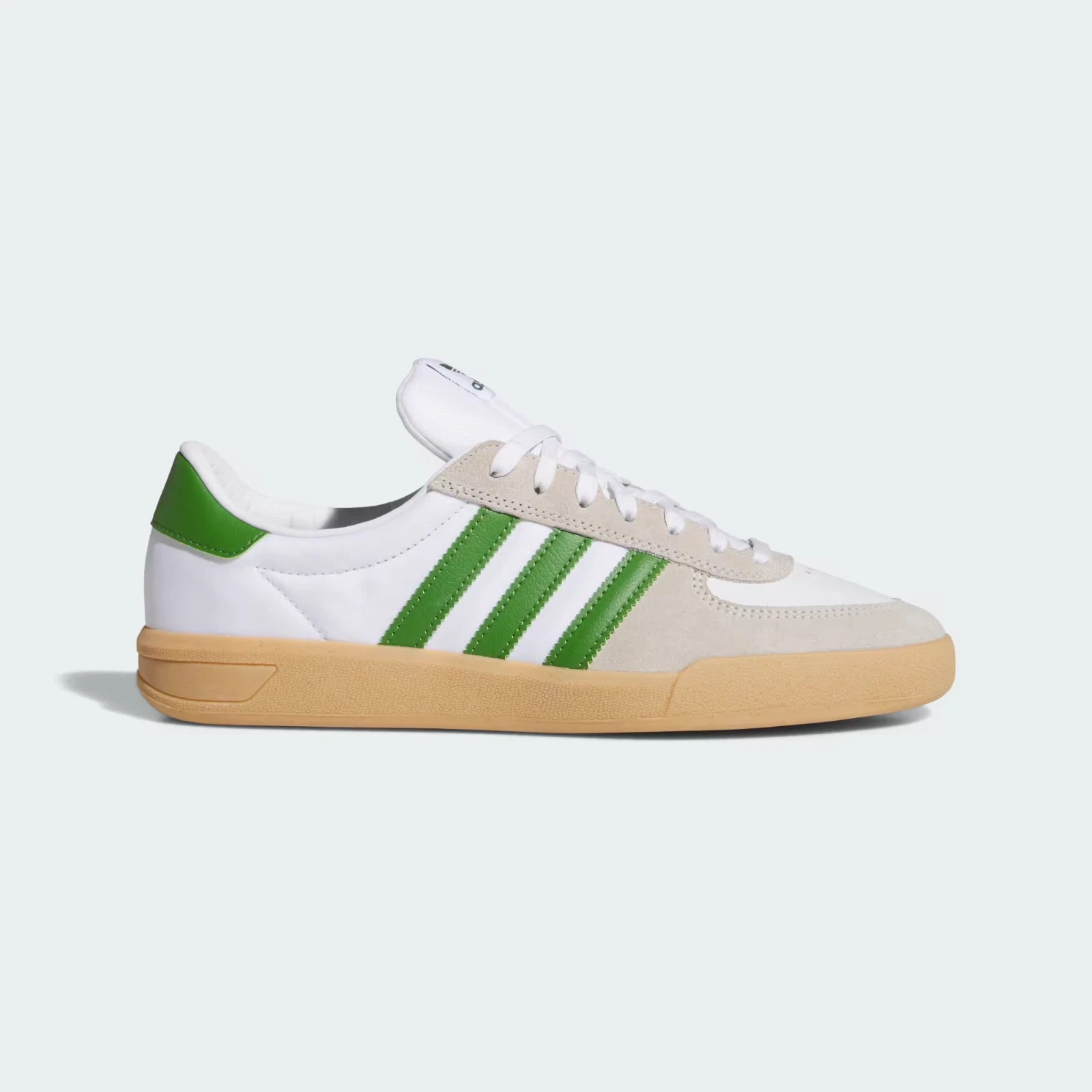 Adidas Originals GLENBURN Shoes in Cloud White/Crew Green/Gum