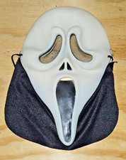 Pre 2010 Scream Ghost Face Mask Easter Unlimited Stamp Fun World Glow in Dark