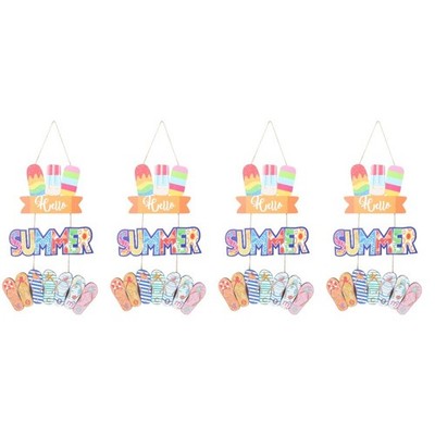  Set of 4 Sommer Dekoration Sommerpartydekoration Handwerksanhänger